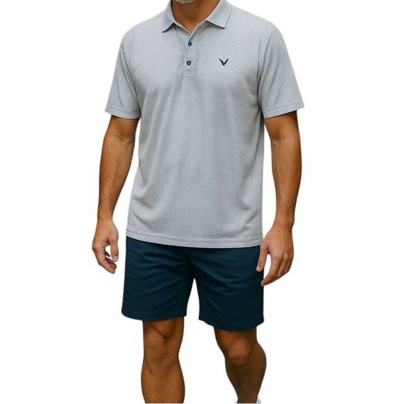 Callaway Men Classic Golf Fit Top Performance Cooling Soft Polo Breathable Shirt - Picture 8 of 8